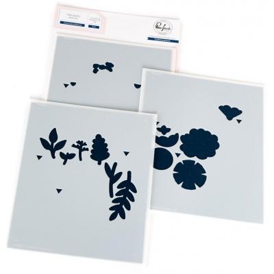 Pinkfresh Studio Stencil - Embroidered Blooms